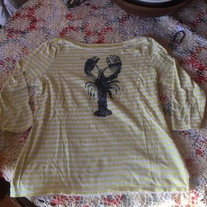 Women’s 3/4 sleeve Lobster Shirt